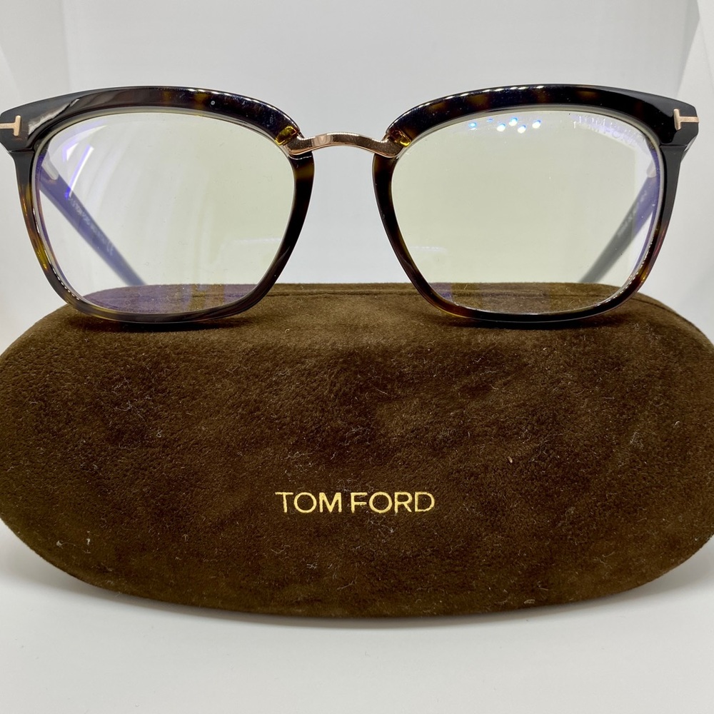 BRAND NEW TOM FORD AUTHENTIC EYEGLASSES DARK HAVANA - STYLE # TF5550-B